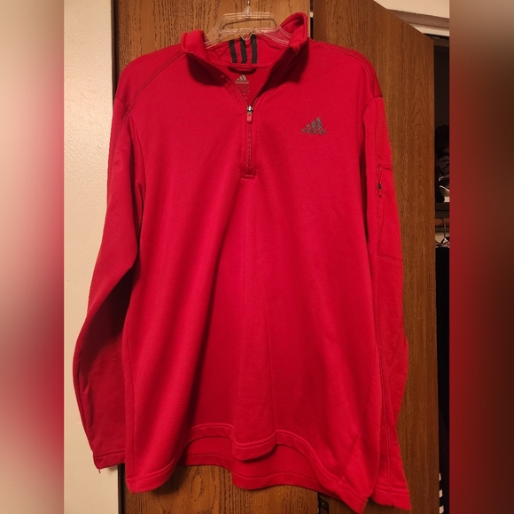 adidas Other - Adidas 2012 Red Quarter-Zip Pullover